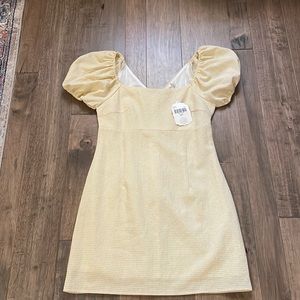 Altar’d State Aldrin dress. Yellow gingham. Size medium. New with tags!